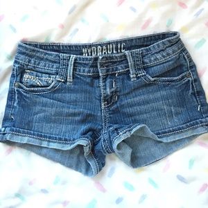 Juniors denim shorts