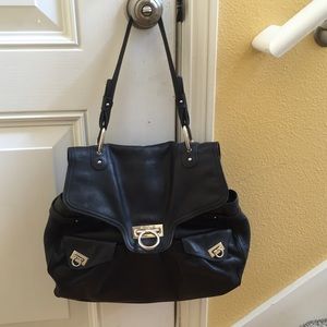Black ferragamo handbag as is!