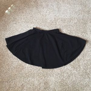 Black skater skirt