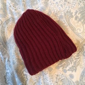 Burgundy Knit Beanie