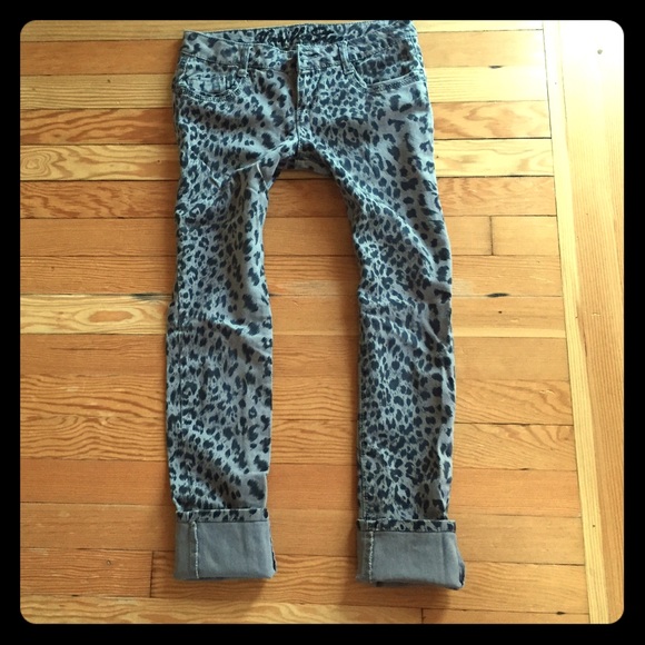 Vanilla Star Leopard Grey Jeans 5 or 27