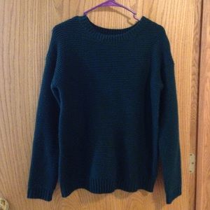 Forever 21 Green Cable Knit Sweater Size M