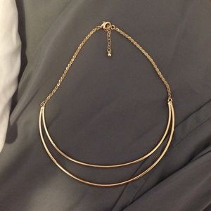 Gold statement necklace