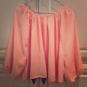 Precious peach summer top