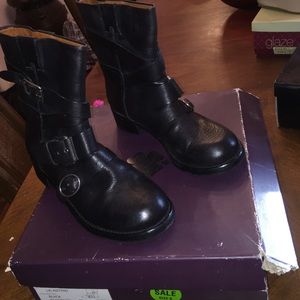 Lucky brand black leather boots