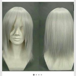 Grey silver cosplay wig