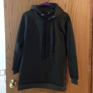 She Inside Dark Green Long Sweater Size M