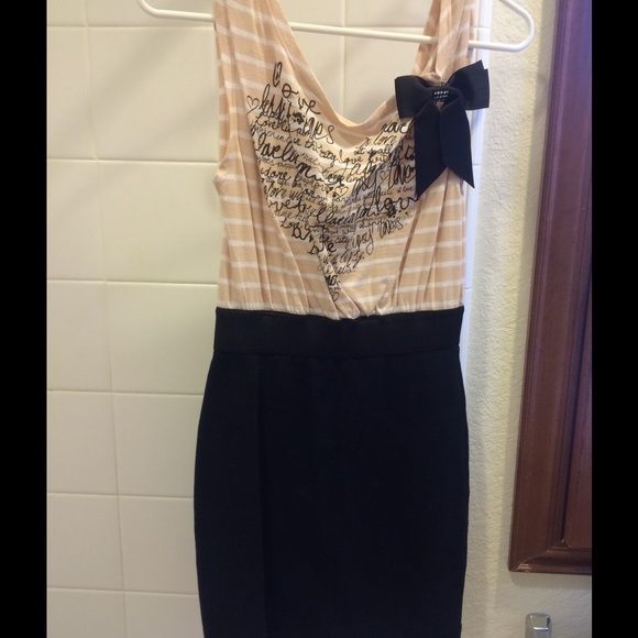 Lipsy London pink&black body-con dress