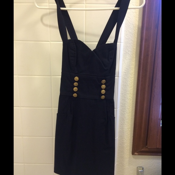 Navy blue body-con dress
