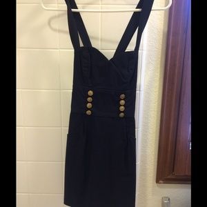 Navy blue body-con dress