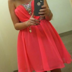 Hot pink dress