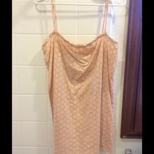 Rose pink eyelet summer dress