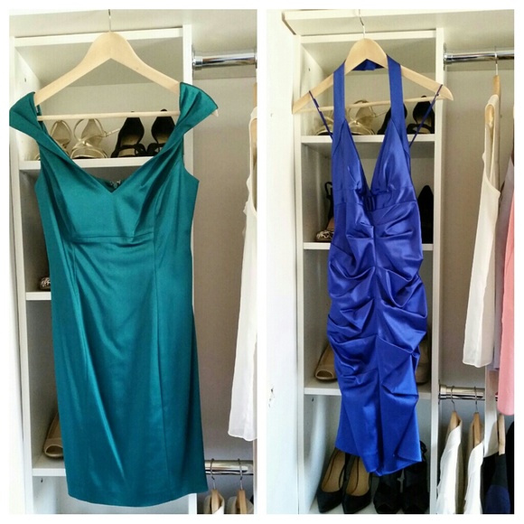 Emerald Green Calvin Klein Cocktail Dress