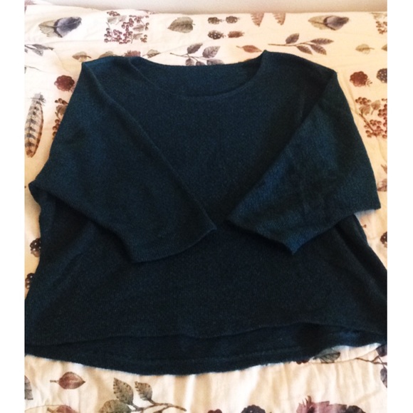 Teal blue American Apparel easy sweater