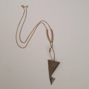 Tribal gold necklace