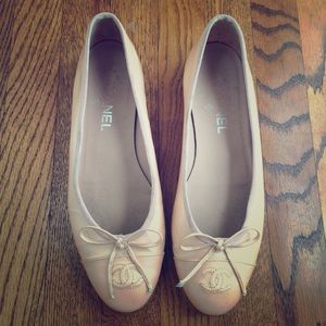 Chanel Patent Leather Pink Ballet Flats