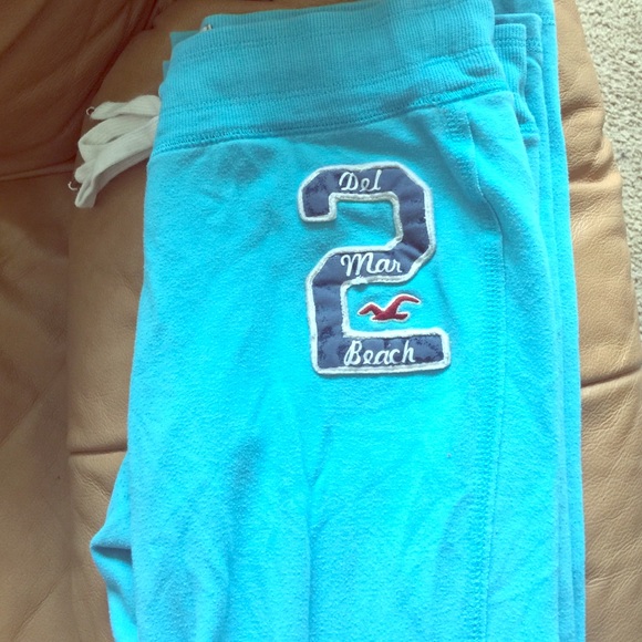 Teal Hollister Sweatpants