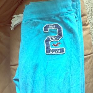 Teal Hollister Sweatpants