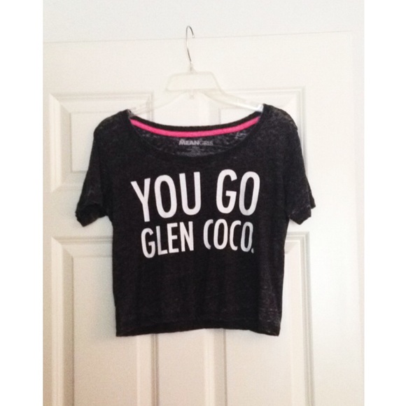 Gray Mean Girls crop top