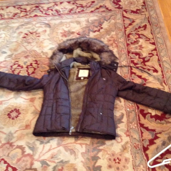 Abercrombie and Fitch fur lined coat