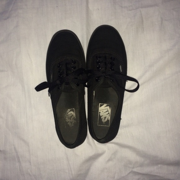 Black Canvas Vans