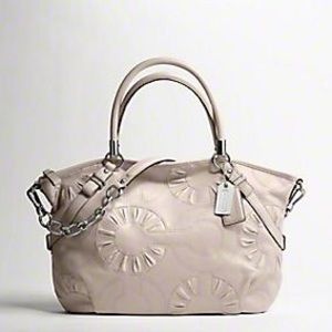 COACH MADISON EMBELLISHED LEATHER SOPHIA SATCHEL