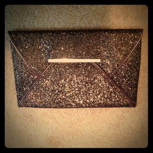 Party clutch forever 21 Coffe Gold color