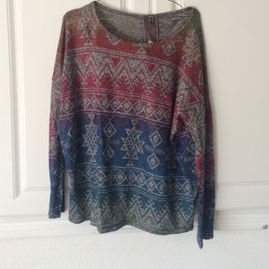 Rainbow hambre tribal sweater