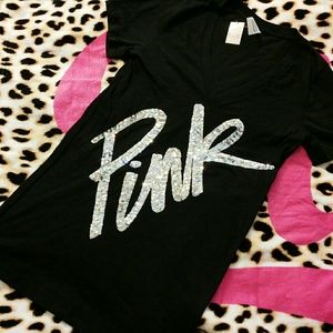 SOLD! Pink vs bling tee
