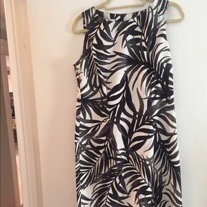 Dress with palm design