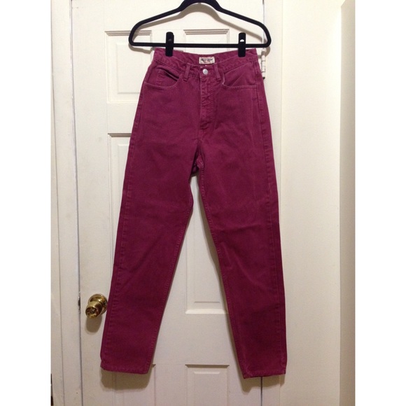 Vintage guess high waist red jeans
