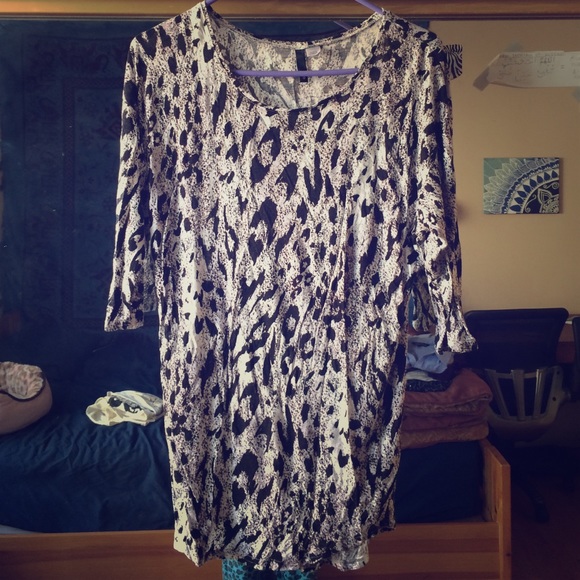 H&M cheetah print dress