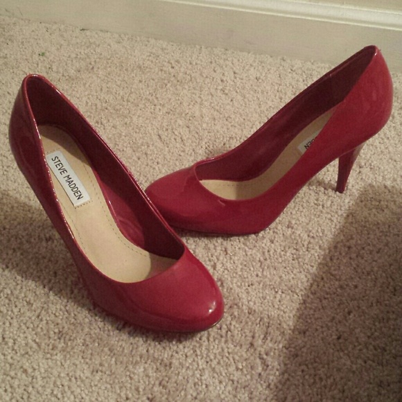 Red Patent Steve Madden Pumps