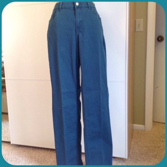Special! TALL "Teal Blue" Jewel-Tone Twill Pants