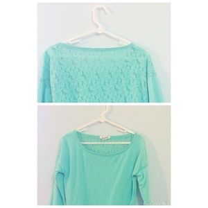aqua sweater