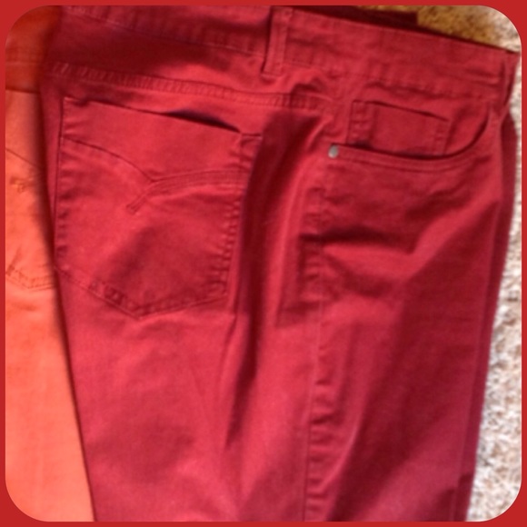 Special! TALL "Red Spice Jewel-Tone Twill Pants