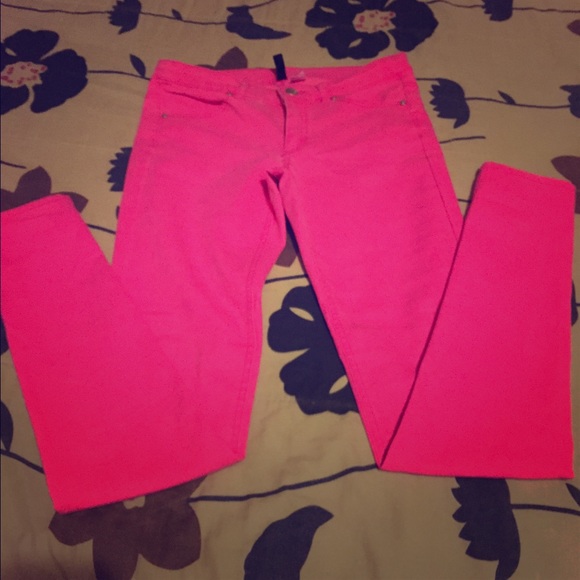 hot pink jeans