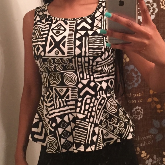 Tribal Peplum Shirt