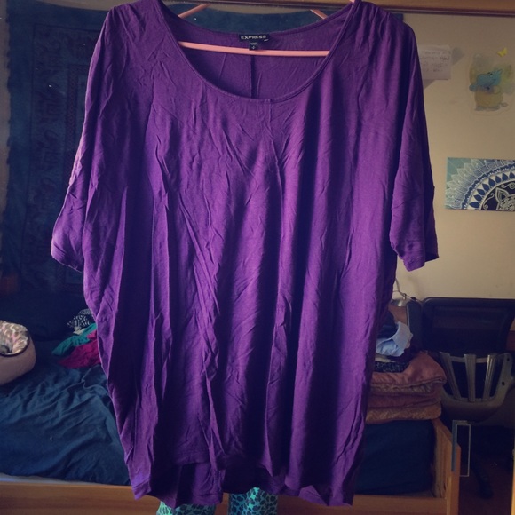 Purple casual top