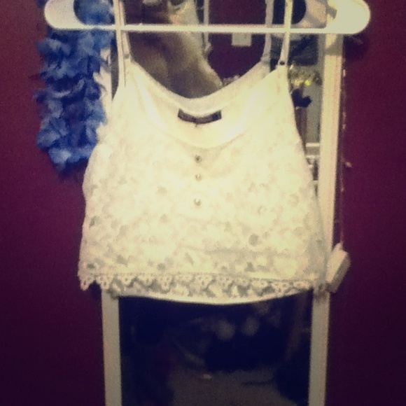 Lace crop top.