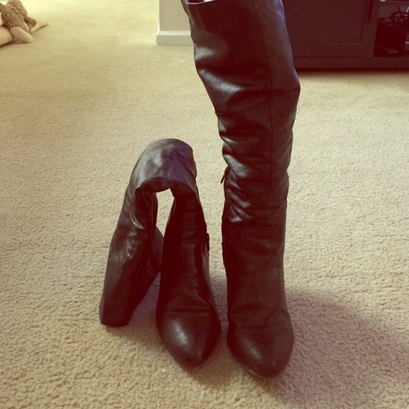 Black High Heel Boots - Picture 1 of 1