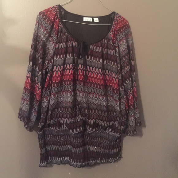 Dressy top by Cato.
