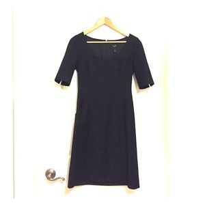 J. Crew black suiting dress