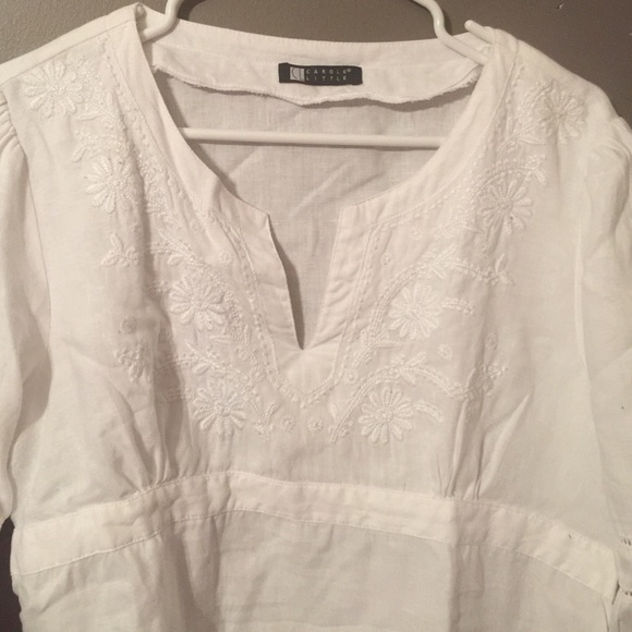 White linen top. bundled - Picture 2 of 2