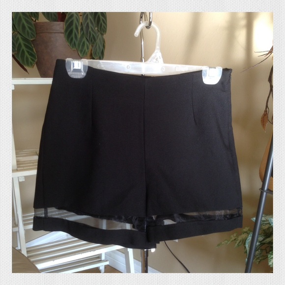 ASOS Other - High Waisted Black Shorts.