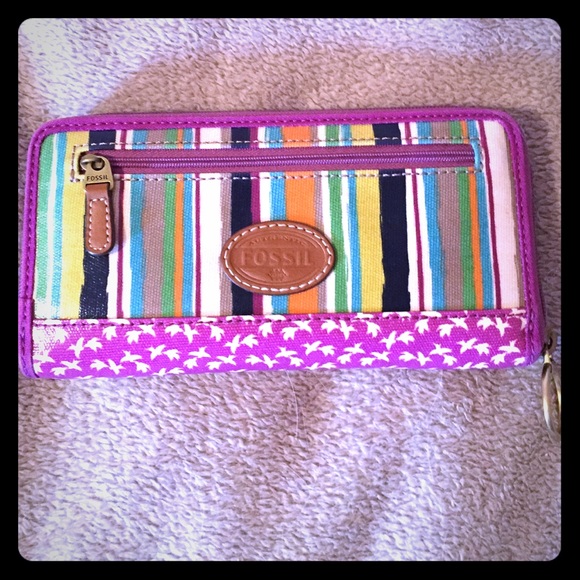 Fossil Key-per bright stripe clutch/wallet