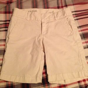 J Crew Andie stone color shorts Bermuda style sz 4