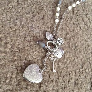 Grey and silver necklace