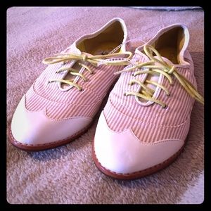 Cole Haan striped oxfords