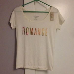 white romance t-shirt